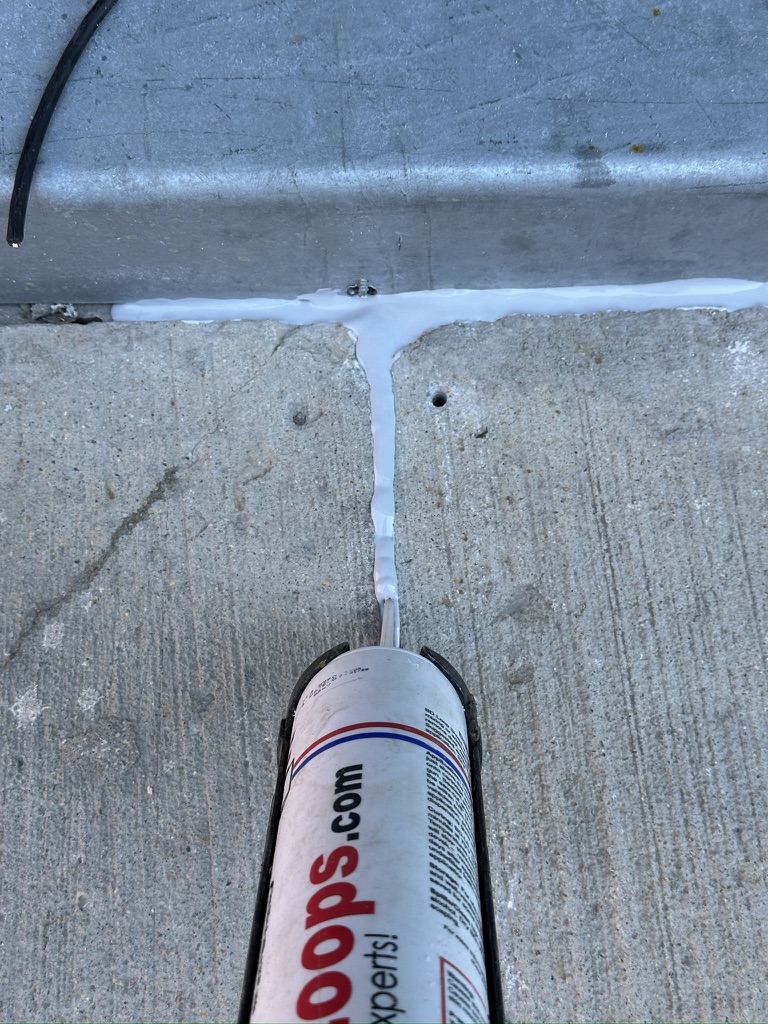 Vehicle detection loop installation in concrete driveway